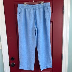 Talbots 100% Linen Pants 2 XL